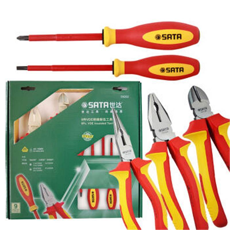 世达 SATA-09262 G系列VDE绝缘耐压工具组套布线工具 9件彩盒 (单位:套)