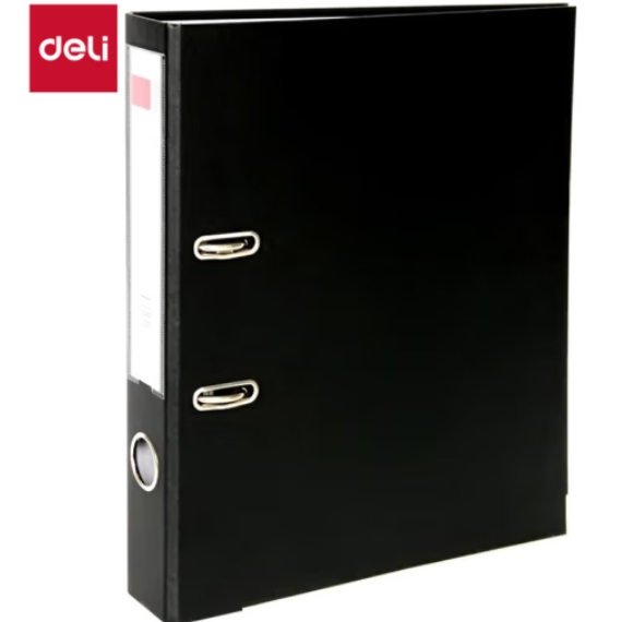 得力(deli) A4/2英寸带孔文件夹 单只装 5480黑色