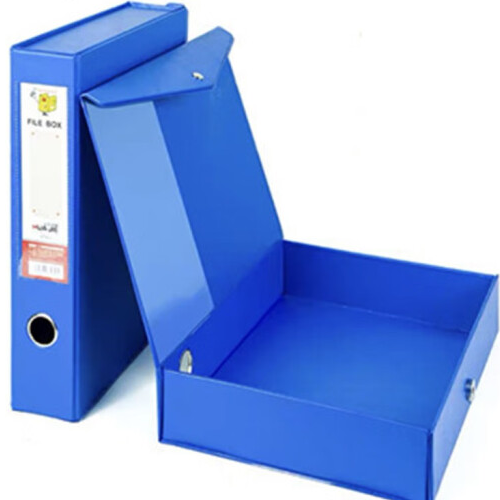 华杰HT801 PVC纸板档案盒A4文件票据盒 文件夹资料盒办公用品文具收纳盒2.5寸 